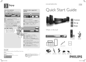 Philips HTS3555 Quick start guide