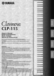 Yamaha CLP-115 Owner's Manual
