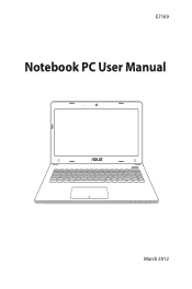 Asus X401A User's Manual for English Edition