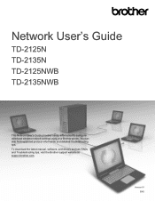 Brother International TD-2135N Network Users Guide