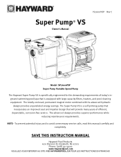 Hayward Super Pump® VS Super Pump® VS Manual
