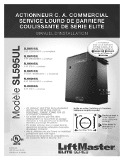 LiftMaster SL595UL Installation Manual-French