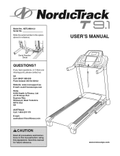 NordicTrack T9.1 Instruction Manual