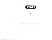 Pfaff 16 Owner's Manual