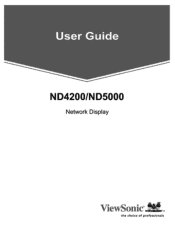 ViewSonic ND4200-LS ND4200-LS User Guide