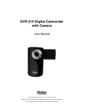 Vivitar DVR 610 Camera Manual