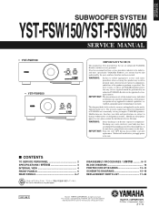 Yamaha FSW150 Service Manual