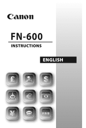 Canon FN600 User manual