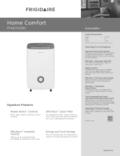 Frigidaire FFAD7033R1 Product Specifications Sheet