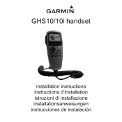 Garmin GHS 10 Wired VHF Handset Installation Instructions