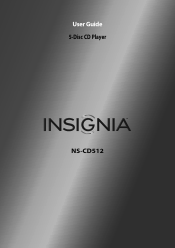 Insignia NS-CD512 User Manual (English)