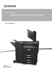 Kyocera FS-C8650DN FS-C8650DN Quick Installation Guide