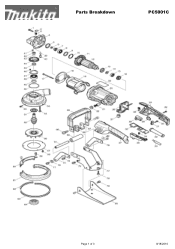 Makita PC5001C Parts Breakdown