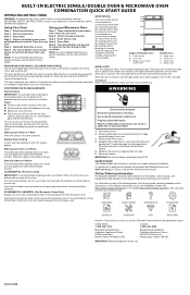 Maytag MOES6030L Quick Start Guide