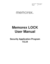 Memorex 98179 Memorex LOCK User Manual