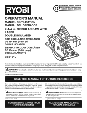 Ryobi CSB134L Operation Manual