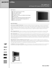 Sony KV-30HS420 Marketing Specifications