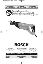 Bosch 1-1/8 Operating Instructions
