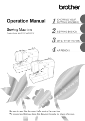 Brother International XR9550 Operation Manual