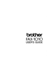 Brother International FAX-1010 Users Manual - English
