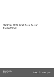 Dell OptiPlex 7000 Small Form Factor Service Manual