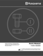 Husqvarna P-ZT 60 Parts Manual