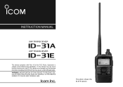 Icom ID-31A Instruction Manual
