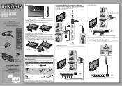 Insignia NS-46E480A13 Quick Setup Guide (English)