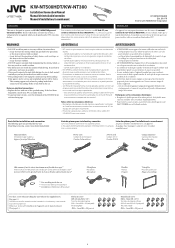 JVC KW-NT300 Installation Manual