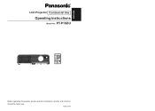 Panasonic P1SDU PTP1SDU User Guide