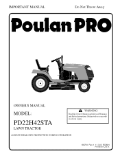 Poulan PD22H42STA User Manual