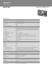 Sony DSC-W710 Marketing Specifications (Pink model)