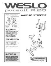 Weslo Pursuit R 20 Bike French Manual