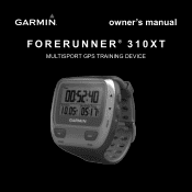 Garmin Forerunner 310XT Owner's Manual