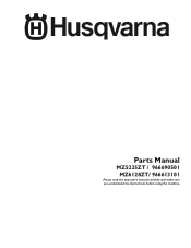 Husqvarna MZ6128ZT Parts Manual