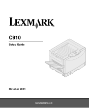 Lexmark C910 Setup Guide