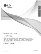 LG DLEX3550W Owner's Manual
