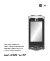 LG GW520 User Guide