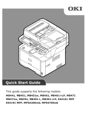 Oki MB471 Quick Start Guide