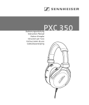 Sennheiser PXC 350 Instructions for Use