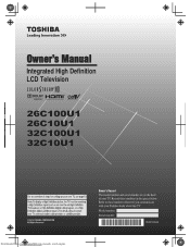 Toshiba 26C100U1 Owners Manual