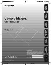 Toshiba 27a44 User Manual
