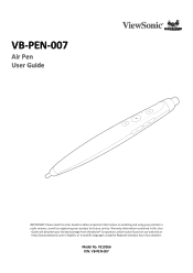 ViewSonic VB-PEN-007 User Guide English