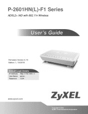 ZyXEL P-2601HN-F1 User Guide