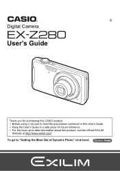 Casio EX-Z280SR Owners Manual