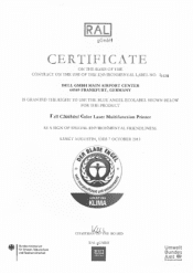 Dell C2665dnf Dell  Blue Angel Certificates