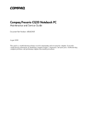 HP Presario CQ20-200 Compaq Presario CQ20 Notebook PC - Maintenance and Service Guide