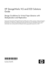 HP StorageWorks 6000 HP StorageWorks VLS and D2D Solutions Guide (AG306-96028, March 2010)
