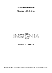 Insignia NS-42D510NA15 User Manual (French)