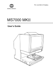 Konica Minolta MS7000 MK II MS7000 MKII User Manual